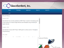 Tablet Screenshot of glucosentient.com
